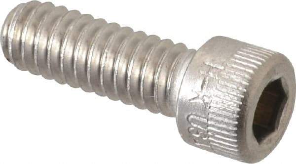 Holo-Krome - 1/4-20 UNC Hex Socket Drive, Socket Cap Screw - Grade 18-8 Stainless Steel, Passivated Finish, Fully Threaded, 3/4" Length Under Head - Industrial Tool & Supply