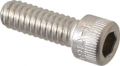 Holo-Krome - 1/4-20 UNC Hex Socket Drive, Socket Cap Screw - Grade 18-8 Stainless Steel, Passivated Finish, Fully Threaded, 3/4" Length Under Head - Industrial Tool & Supply