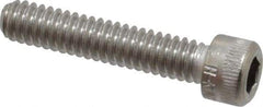Holo-Krome - 1/4-20 UNC Hex Socket Drive, Socket Cap Screw - Grade 18-8 Stainless Steel, Passivated Finish, Fully Threaded, 1-1/4" Length Under Head - Industrial Tool & Supply