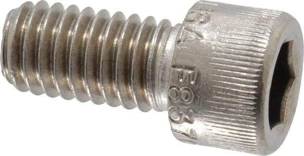 Holo-Krome - 3/8-16 UNC Hex Socket Drive, Socket Cap Screw - Grade 18-8 Stainless Steel, Passivated Finish, Fully Threaded, 3/4" Length Under Head - Industrial Tool & Supply