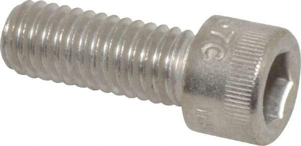 Holo-Krome - 3/8-16 UNC Hex Socket Drive, Socket Cap Screw - Grade 18-8 Stainless Steel, Passivated Finish, Fully Threaded, 1" Length Under Head - Industrial Tool & Supply
