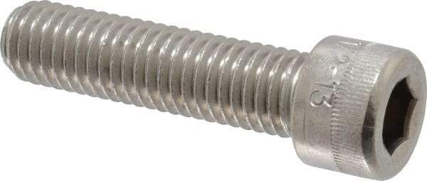 Holo-Krome - 1/2-13 UNC Hex Socket Drive, Socket Cap Screw - Grade 18-8 Stainless Steel, Passivated Finish, Fully Threaded, 2" Length Under Head - Industrial Tool & Supply