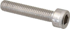 Holo-Krome - #10-32 UNF Hex Socket Drive, Socket Cap Screw - Grade 18-8 Stainless Steel, Passivated Finish, Fully Threaded, 1" Length Under Head - Industrial Tool & Supply