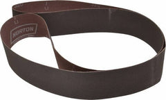 Norton - 2" Wide x 60" OAL, 320 Grit, Aluminum Oxide Abrasive Belt - Aluminum Oxide, Extra Fine, Coated, X Weighted Cloth Backing, Series R228 - Industrial Tool & Supply