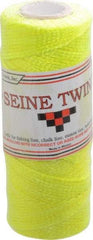 Value Collection - Nylon Braided Twine - 155 Lbs. Breaking Strength, Yellow - Industrial Tool & Supply