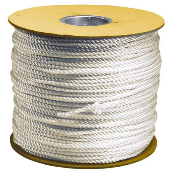 Value Collection - 100' Max Length Polyester Solid Braid Rope - 1/4" Diam, 162 Lb Capacity - Industrial Tool & Supply