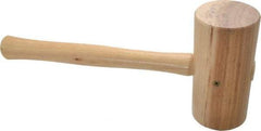 Garland - 1-3/4 Lb Head Wooden Mallet - 14" Long Wood Handle - Industrial Tool & Supply