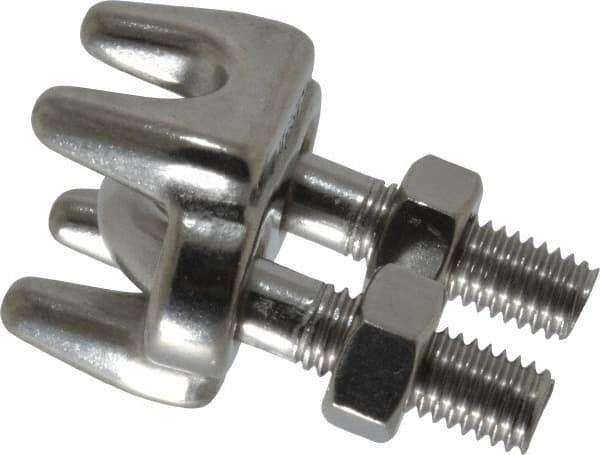 Ronstan - 5/16" Wire Rope U-Bolt Grip - 316 Stainless Steel - Industrial Tool & Supply