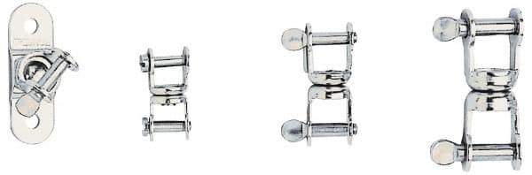Ronstan - 385 Lbs. Load Limit Plain Bearing Swivel - 5/32 Inch Diameter Slot Pin - Industrial Tool & Supply