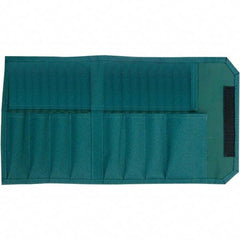 Wiha - General Purpose Holster with 8 Pockets - Canvas, Green, 12" Wide x 7-3/4" High x 7-3/4" Deep - Industrial Tool & Supply