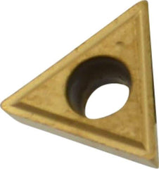 Kennametal - TPGM21.51 Grade KC730 Carbide Turning Insert - TiN Finish, 60° Triangle, 1/4" Inscr Circle, 3/32" Thick, 1/64" Corner Radius - Industrial Tool & Supply