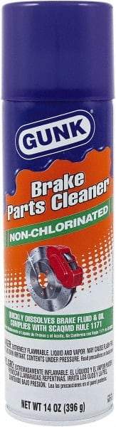 Gunk - Nonchlorinated Brake Parts Cleaner - 14 oz Aerosol Can - Industrial Tool & Supply