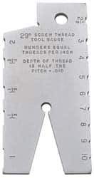 SPI - Steel Acme Thread Screw Checker - 10 Thread per Inch, 29° (Included Angle) Thread Angle - Industrial Tool & Supply