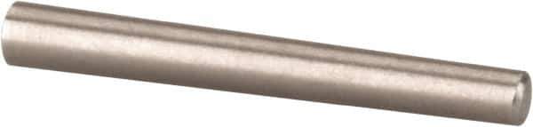 Value Collection - Size 5/0, 0.0784" Small End Diam, 0.094" Large End Diam, Passivated Stainless Steel Taper Pin - Grade 303, 18-8, 3/4" OAL, 3/4 Pin Length - Industrial Tool & Supply