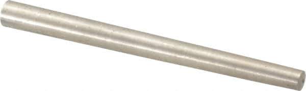 Value Collection - Size 6, 0.2578" Small End Diam, 0.341" Large End Diam, Passivated Stainless Steel Taper Pin - Grade 303, 18-8, 4" OAL, 4 Pin Length - Industrial Tool & Supply