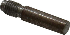 Value Collection - Size 4, 0.248" Large End Diam, Uncoated Steel 1/4-28 Threaded Taper Pin - Grade C-12L14, 3/4 Pin Length - Industrial Tool & Supply