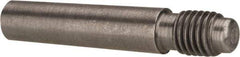 Value Collection - Size 4, 0.248" Large End Diam, Uncoated Steel 1/4-28 Threaded Taper Pin - Grade C-12L14, 1 Pin Length - Industrial Tool & Supply