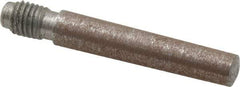 Value Collection - Size 4, 0.248" Large End Diam, Uncoated Steel 1/4-28 Threaded Taper Pin - Grade C-12L14, 1-1/4 Pin Length - Industrial Tool & Supply