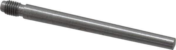 Value Collection - Size 4, 0.248" Large End Diam, Uncoated Steel 1/4-28 Threaded Taper Pin - Grade C-12L14, 2-1/2 Pin Length - Industrial Tool & Supply