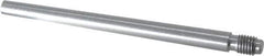 Value Collection - Size 4, 0.248" Large End Diam, Uncoated Steel 1/4-28 Threaded Taper Pin - Grade C-12L14, 3 Pin Length - Industrial Tool & Supply