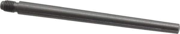Value Collection - Size 6, 0.339" Large End Diam, Uncoated Steel 5/16-24 Threaded Taper Pin - Grade C-12L14, 4 Pin Length - Industrial Tool & Supply