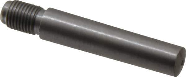 Value Collection - Size 7, 0.407" Large End Diam, Uncoated Steel 3/8-24 Threaded Taper Pin - Grade C-12L14, 1-3/4 Pin Length - Industrial Tool & Supply