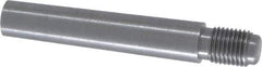 Value Collection - Size 7, 0.407" Large End Diam, Uncoated Steel 3/8-24 Threaded Taper Pin - Grade C-12L14, 2 Pin Length - Industrial Tool & Supply