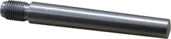 Value Collection - Size 7, 0.407" Large End Diam, Uncoated Steel 3/8-24 Threaded Taper Pin - Grade C-12L14, 2-1/2 Pin Length - Industrial Tool & Supply