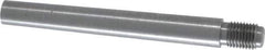 Value Collection - Size 7, 0.407" Large End Diam, Uncoated Steel 3/8-24 Threaded Taper Pin - Grade C-12L14, 3 Pin Length - Industrial Tool & Supply