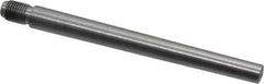 Value Collection - Size 7, 0.407" Large End Diam, Uncoated Steel 3/8-24 Threaded Taper Pin - Grade C-12L14, 4 Pin Length - Industrial Tool & Supply