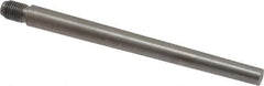 Value Collection - Size 7, 0.407" Large End Diam, Uncoated Steel 3/8-24 Threaded Taper Pin - Grade C-12L14, 4-1/2 Pin Length - Industrial Tool & Supply