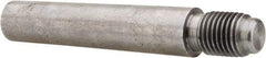 Value Collection - Size 8, 0.49" Large End Diam, Uncoated Steel 7/16-20 Threaded Taper Pin - Grade C-12L14, 2-1/4 Pin Length - Industrial Tool & Supply