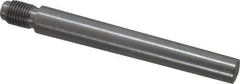 Value Collection - Size 8, 0.49" Large End Diam, Uncoated Steel 7/16-20 Threaded Taper Pin - Grade C-12L14, 3-1/2 Pin Length - Industrial Tool & Supply