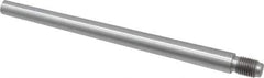 Value Collection - Size 8, 0.49" Large End Diam, Uncoated Steel 7/16-20 Threaded Taper Pin - Grade C-12L14, 6 Pin Length - Industrial Tool & Supply