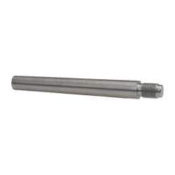 Value Collection - Size 9, 0.589" Large End Diam, Uncoated Steel 1/2-20 Threaded Taper Pin - Grade C-12L14, 4-1/2 Pin Length - Industrial Tool & Supply
