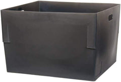 Bayhead Products - Gray Polyethylene Tote Container - Nesting, 26" Long x 22" Wide x 17" High - Industrial Tool & Supply
