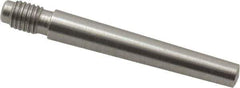 Value Collection - Size 4, 0.248" Large End Diam, Passivated Stainless Steel 1/4-28 Threaded Taper Pin - Grade 303, 18-8, 1-1/2 Pin Length - Industrial Tool & Supply