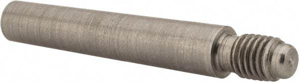 Value Collection - Size 5, 0.287" Large End Diam, Passivated Stainless Steel 1/4-28 Threaded Taper Pin - Grade 303, 18-8, 1-1/2 Pin Length - Industrial Tool & Supply