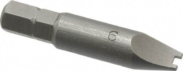 Value Collection - #6 Spanner Screwdriver Bit - 1-1/2" OAL - Industrial Tool & Supply