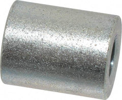 Electro Hardware - 0.257" ID x 1/2" OD, 1/4 Screw, Grade 2 Steel Female Unthreaded Circuit Board Spacer - Round Body, Zinc-Plated Finish, 5/8" OAL - Industrial Tool & Supply