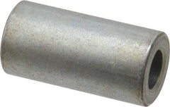 Electro Hardware - 0.257" ID x 1/2" OD, 1/4 Screw, Grade 2 Steel Female Unthreaded Circuit Board Spacer - Round Body, Zinc-Plated Finish, 1" OAL - Industrial Tool & Supply
