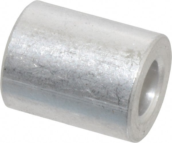 Electro Hardware - 1/4" Screw 1/16" OAL 0.252" ID x 1/4" OD Round Aluminum Circuit Board Spacers - Industrial Tool & Supply