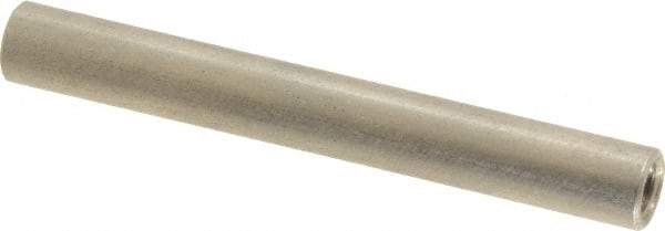 Electro Hardware - #10-32, 2" OAL, 1/4" Across Flats, Stainless Steel Round Fully Threaded Female Circuit Board Standoffs - 1" Thread Depth, 2" Body Length, Bright Finish - Industrial Tool & Supply