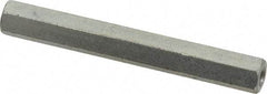 Electro Hardware - #6-32, 2" OAL, 1/4" Across Flats, Steel Hex Female Circuit Board Standoffs - 2" Body Length, Zinc-Plated Clear Chromate Finish - Industrial Tool & Supply
