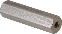 Electro Hardware - #4-40, 1" OAL, 1/4" Across Flats, Stainless Steel Hex Female Circuit Board Standoffs - 1" Body Length, Bright Finish - Industrial Tool & Supply