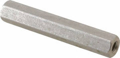 Electro Hardware - #6-32, 1-1/2" OAL, 1/4" Across Flats, Stainless Steel Hex Female Circuit Board Standoffs - 1-1/2" Body Length, Bright Finish - Industrial Tool & Supply