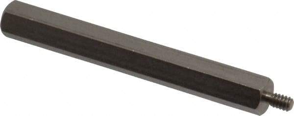 Electro Hardware - #4-40, 2-3/16" OAL, 1/4" Across Flats, Stainless Steel Hex Male/Female Circuit Board Standoffs - 1/4" Thread Depth, 2" Body Length, Bright Finish - Industrial Tool & Supply