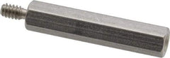Electro Hardware - #6-32, 1-1/2" OAL, 1/4" Across Flats, Stainless Steel Hex Male/Female Circuit Board Standoffs - 3/8" Thread Depth, 1-1/4" Body Length, Bright Finish - Industrial Tool & Supply