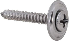 Value Collection - #6 Sems Oval Head Phillips Sheet Metal Screw - Steel, 1" OAL, Grade 2 - Industrial Tool & Supply