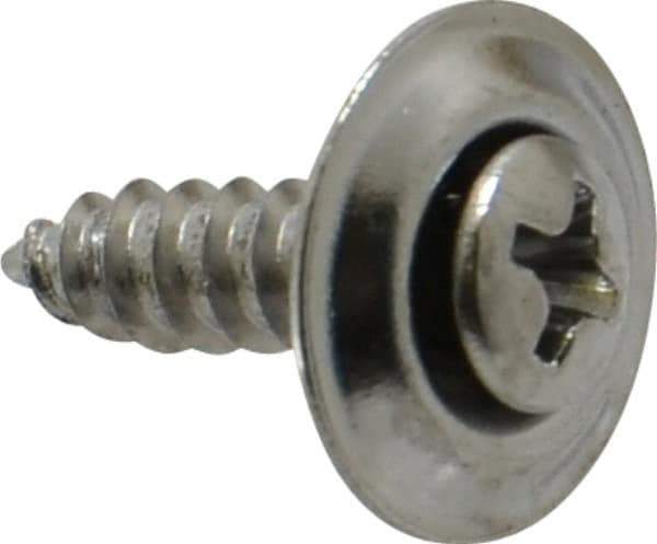 Value Collection - #8 Sems Oval Head Phillips Sheet Metal Screw - Steel, 5/8" OAL, Grade 2 - Industrial Tool & Supply